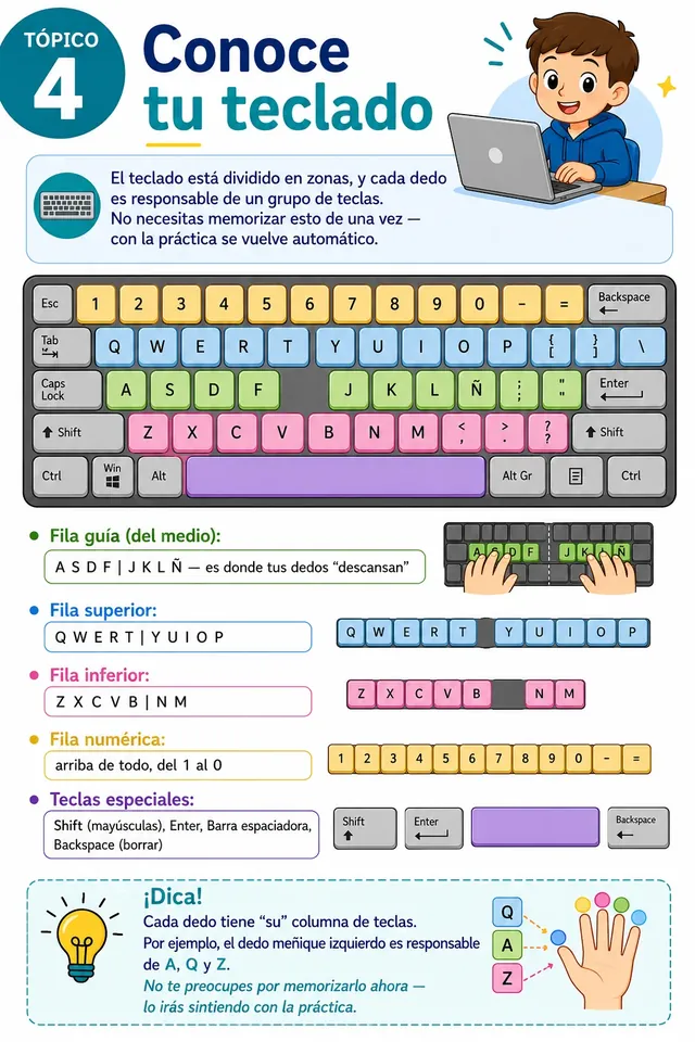 Actividad Infantil — Conoce tu Teclado